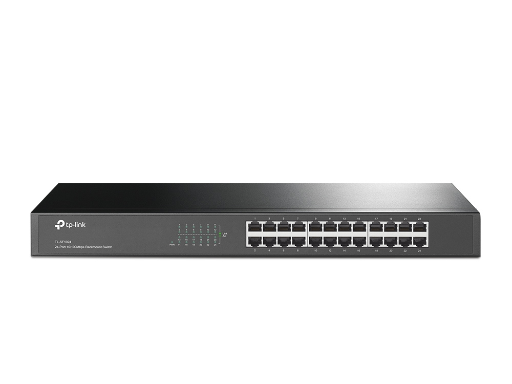 TP-Link TL-SF1024 Unmanaged Fast Ethernet (10/100) 1U Grijs (TL-SF1024(UN)) thumbnail
