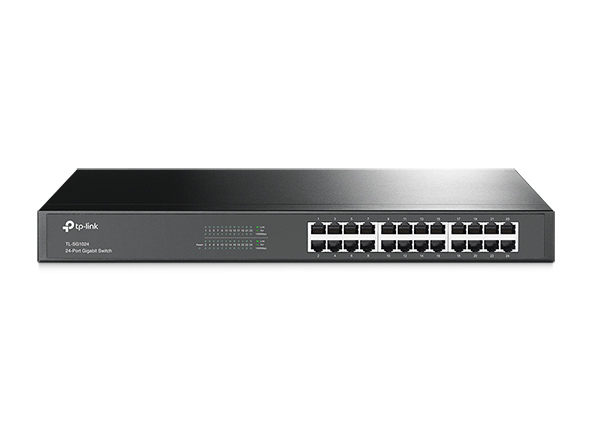TP-Link TL-SG1024 Unmanaged Gigabit Ethernet (10/100/1000) 1U Zwart (TL-SG1024(UN)) thumbnail