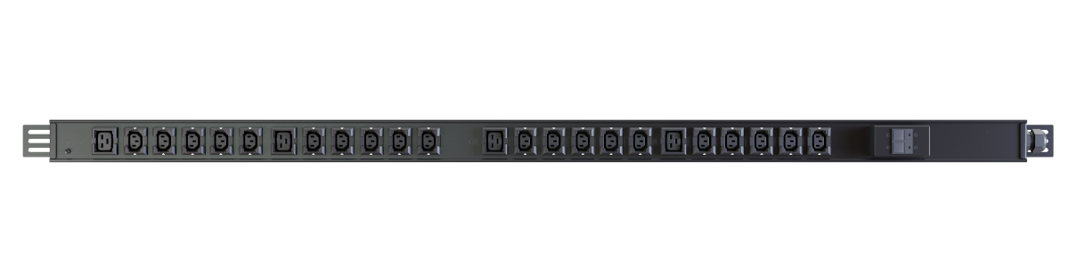 Vertiv PowerGo EP0G90A0 energiedistributie 24 AC-uitgang(en) 1U Zwart (EP0G90A0) thumbnail