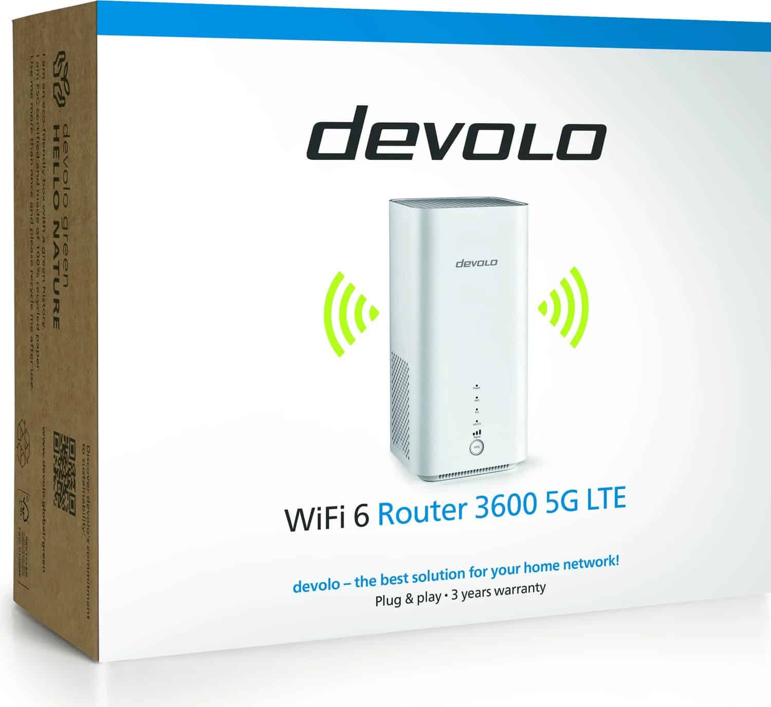 devolo WiFi 6 Router 3600 5G LTE AX3600 Dualband, 1x 2.5G WAN/LAN, 1x 1G LAN (7267) thumbnail