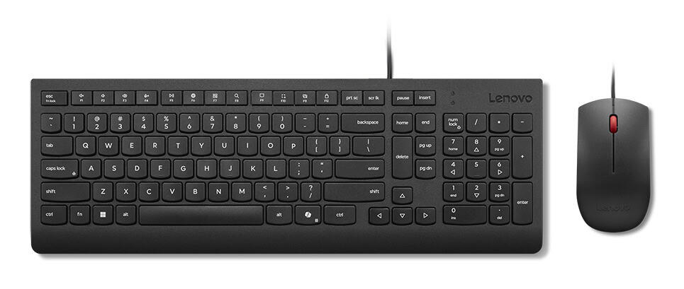 Lenovo 4X31R64434 toetsenbord Inclusief muis Thuis/Werk USB Frans, Duits, Zwitsers Zwart (4X31R64434) thumbnail