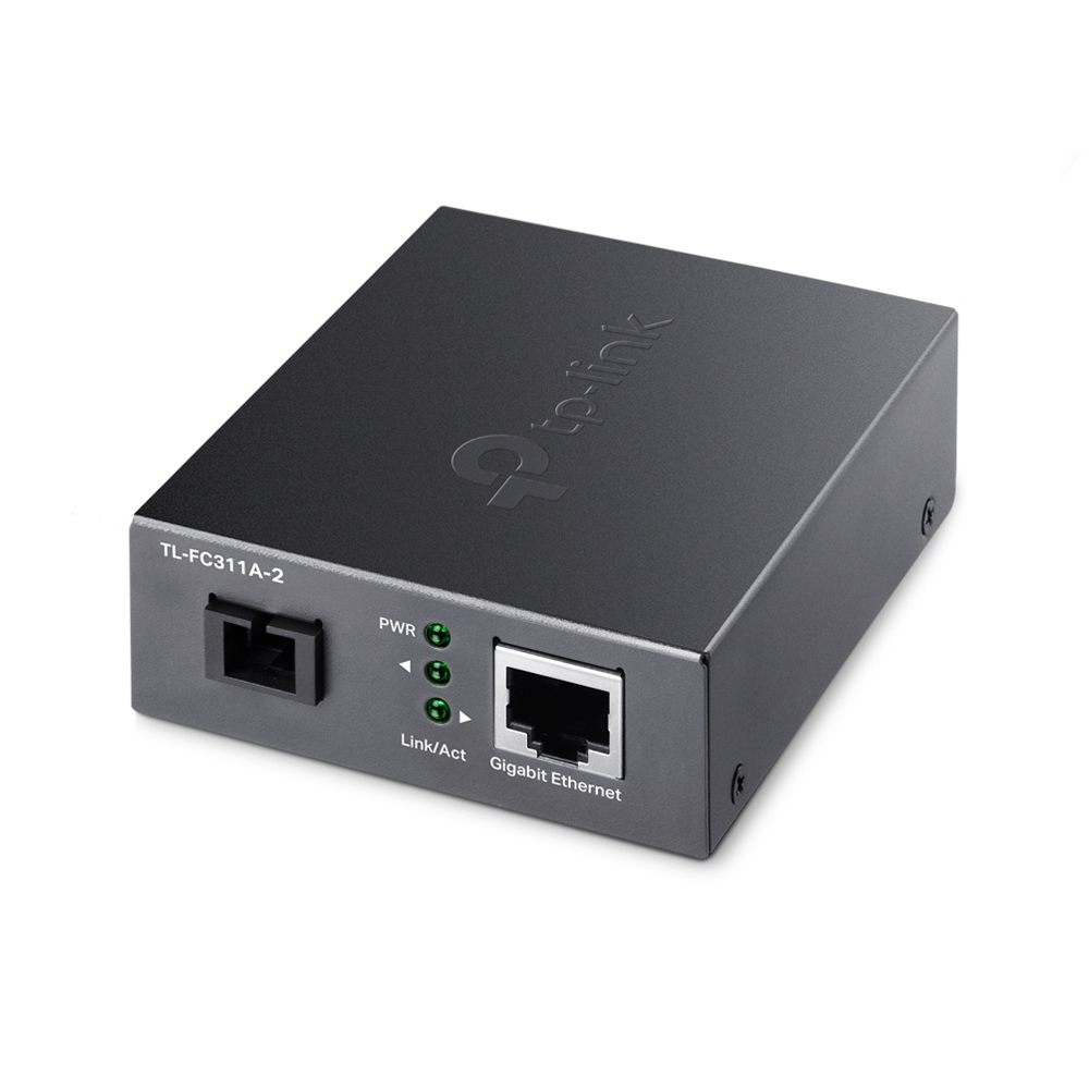 TP-Link TL-FC311A-2 netwerk media converter 1000 Mbit/s Single-mode Zwart (FC311A-2(UN)) thumbnail