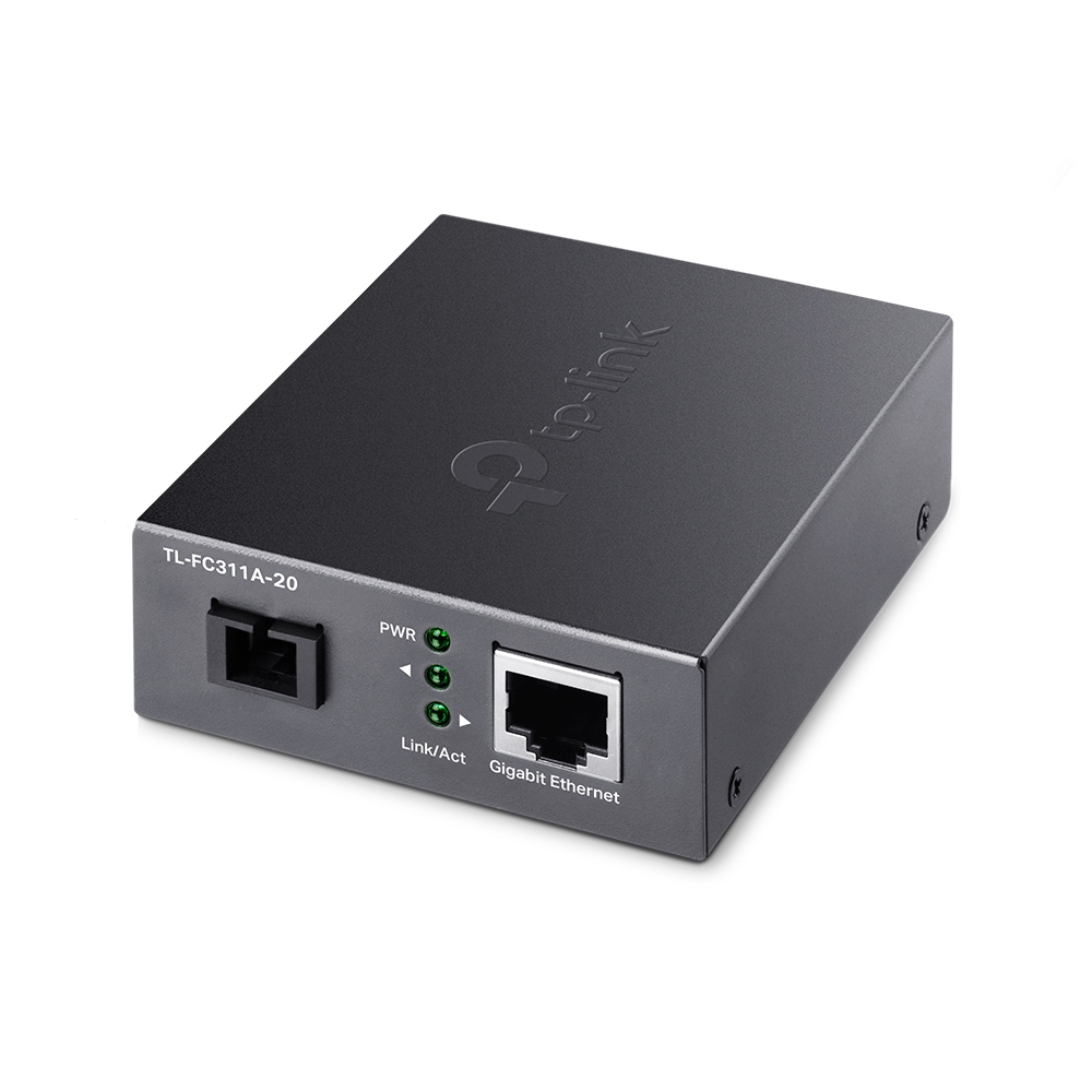 TP-Link TL-FC311A-20 netwerk media converter 1000 Mbit/s Single-mode Zwart (FC311A-20(UN)) thumbnail