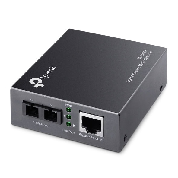 TP-Link MC210CS netwerk media converter 1000 Mbit/s 1310 nm Single-mode Zwart (MC210CS(UN)) thumbnail