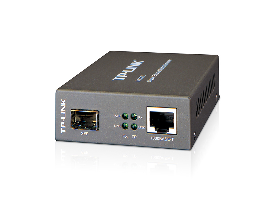 TP-Link MC220L netwerk media converter 1000 Mbit/s Multimode, Single-mode Zwart (MC220L(UN)) thumbnail