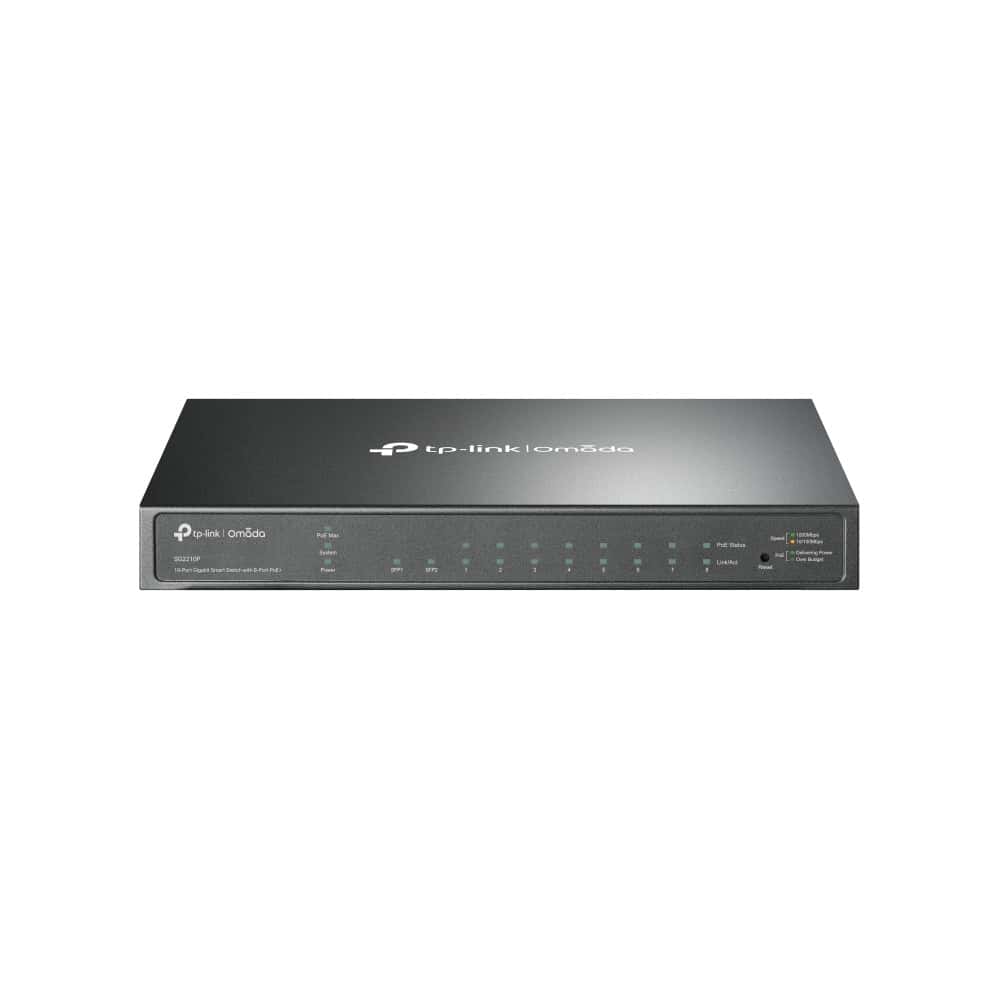 TP-Link Omada SG2210P netwerk-switch Managed L2/L2+ Gigabit Ethernet (10/100/1000) Power over Ethernet (PoE) Zwart (SG2210P(UN)) thumbnail