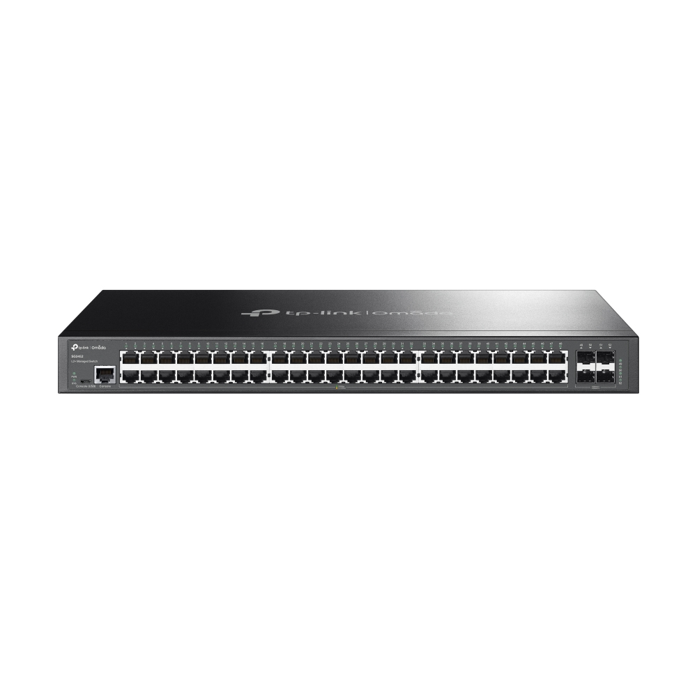 TP-Link Omada SG3452 netwerk-switch Managed L2+ Gigabit Ethernet (10/100/1000) 1U Zwart (SG3452(UN)) thumbnail
