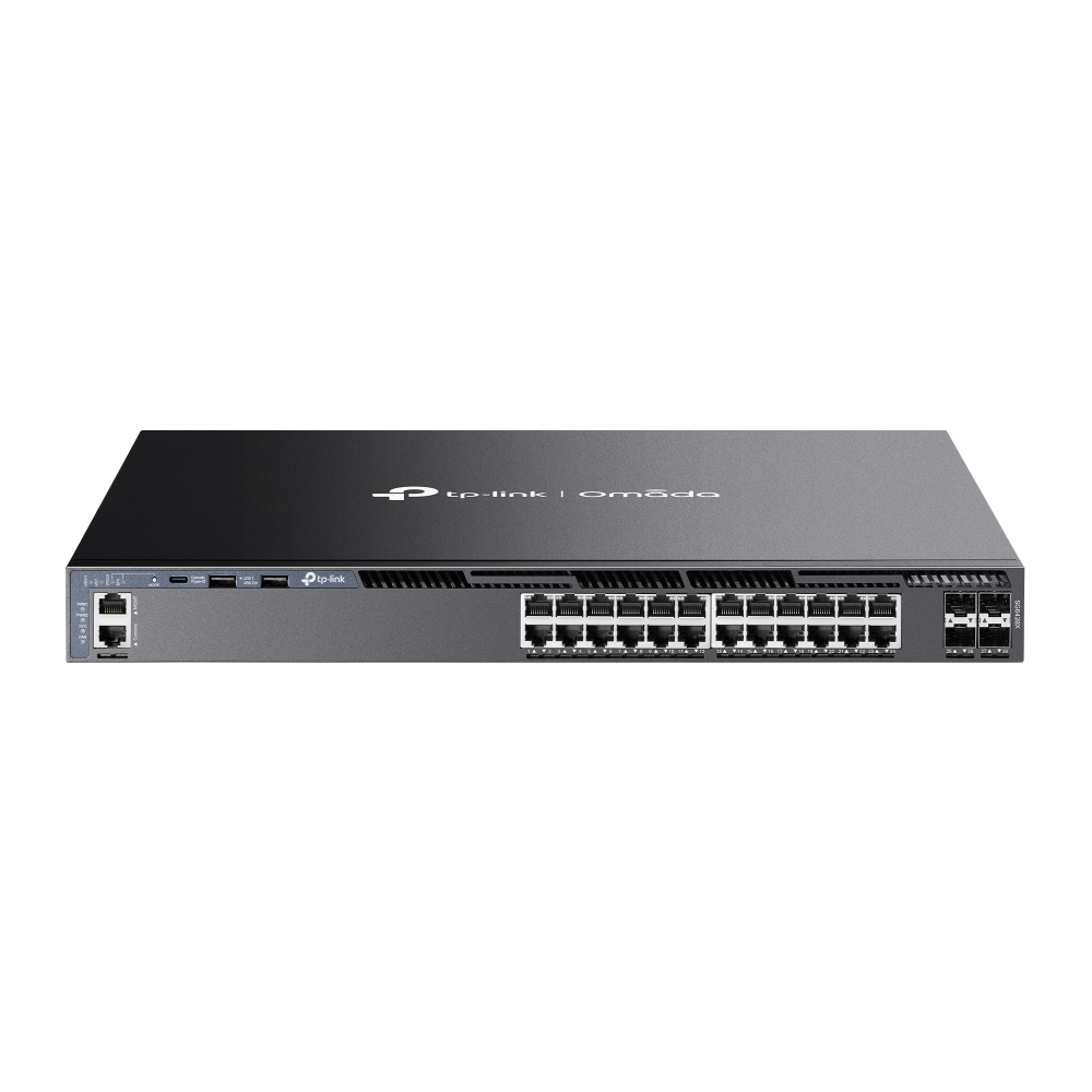 TP-Link Omada SG6428X netwerk-switch Managed L3 Gigabit Ethernet (10/100/1000) 1U Zwart (SG6428X(UN)) thumbnail