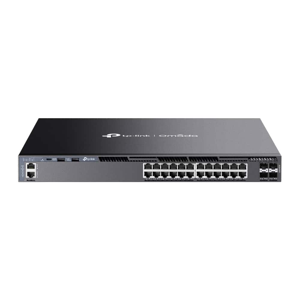TP-Link Omada SG6428X netwerk-switch Managed L3 Gigabit Ethernet (10/100/1000) 1U Zwart (SG6428X(UN)) thumbnail
