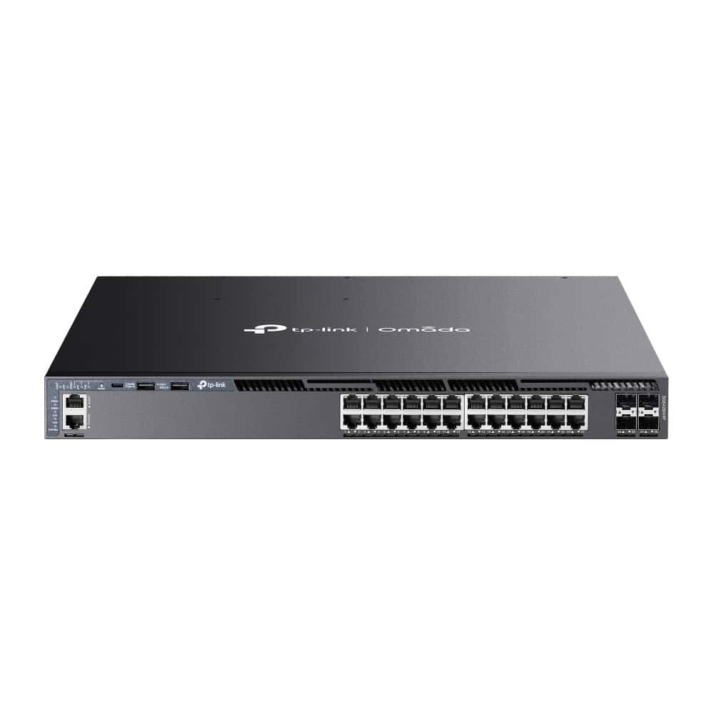TP-Link Omada SG6428XHP netwerk-switch Managed L3 Gigabit Ethernet (10/100/1000) Power over Ethernet (PoE) 1U Zwart (SG6428XHP(UN)) thumbnail