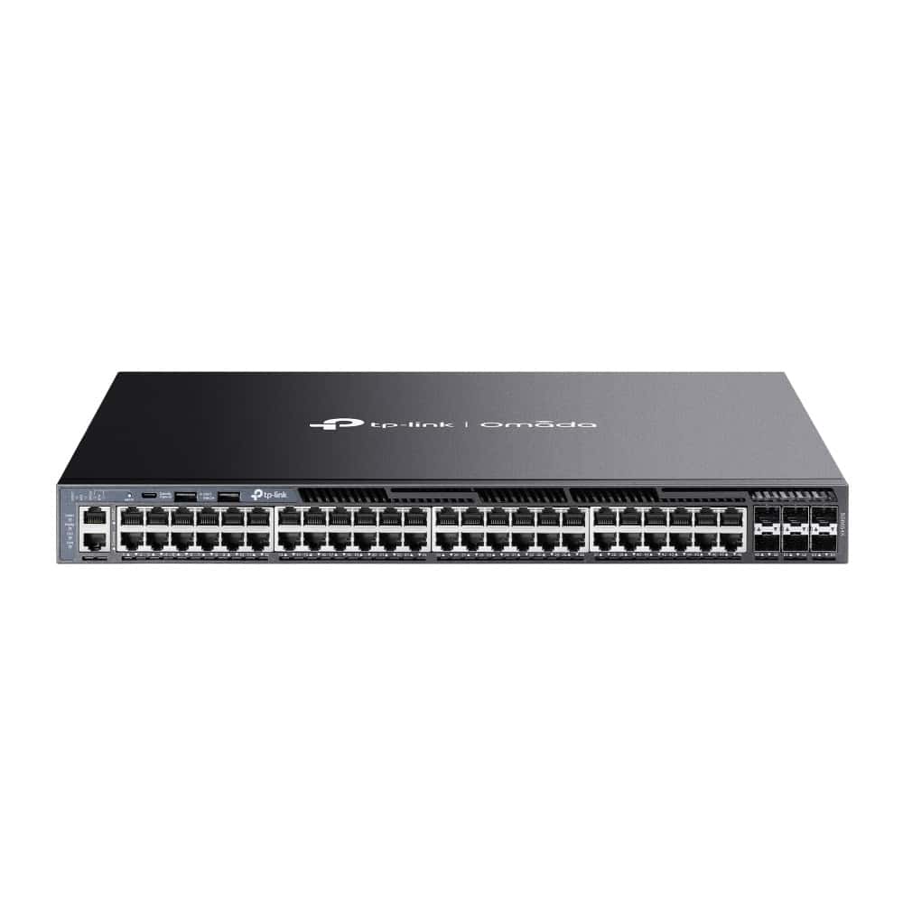 TP-Link Omada SG6654X netwerk-switch Managed L3 Gigabit Ethernet (10/100/1000) 1U Zwart (SG6654X(UN)) thumbnail