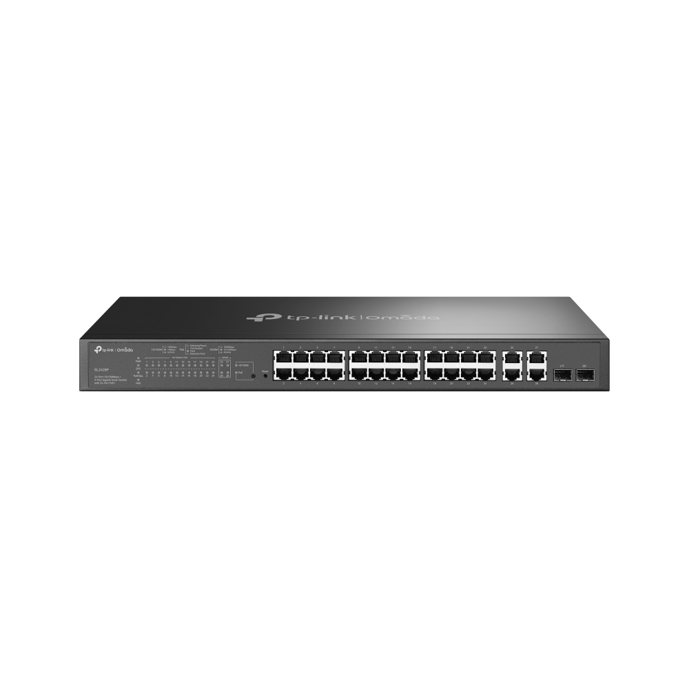TP-Link Omada SL2428P netwerk-switch Managed L2 Fast Ethernet (10/100) Power over Ethernet (PoE) 1U Zwart (SL2428P(UN)) thumbnail TP-Link Omada SL2428P netwerk-switch Managed L2 Fast Ethernet (10/100) Power over Ethernet (PoE) 1U Zwart (SL2428P(UN)) thumbnail