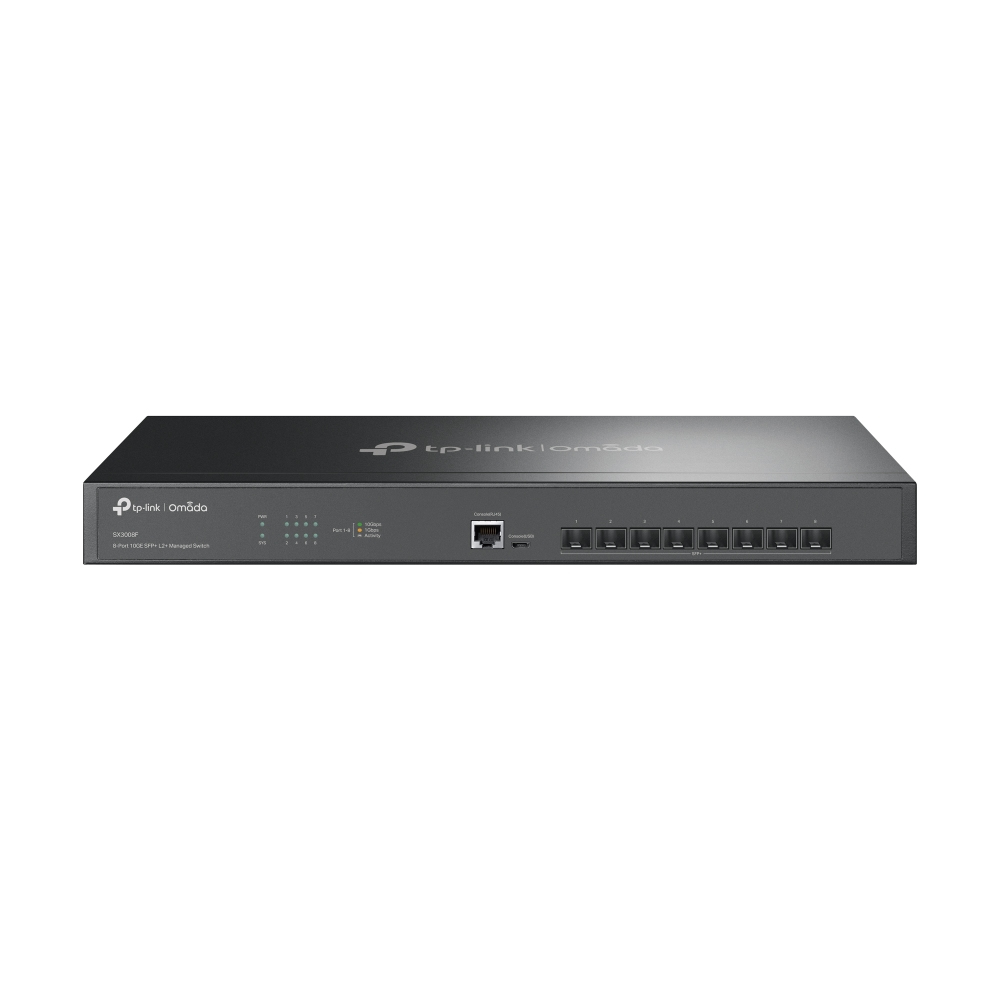 TP-Link Omada SX3008F netwerk-switch Managed L2/L3 Zwart (SX3008F(UN)) thumbnail