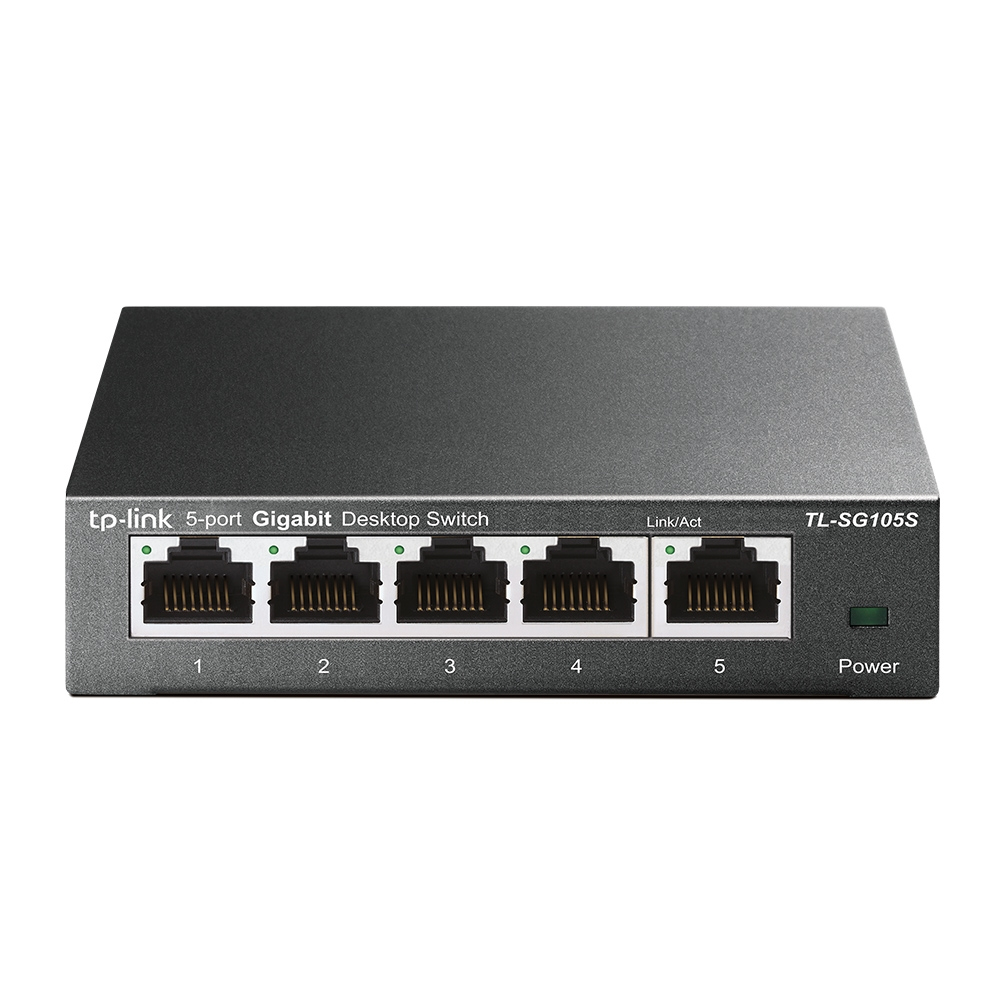TP-Link TL-SG105S Unmanaged Gigabit Ethernet (10/100/1000) Zwart (TL-SG105S(UN)) thumbnail