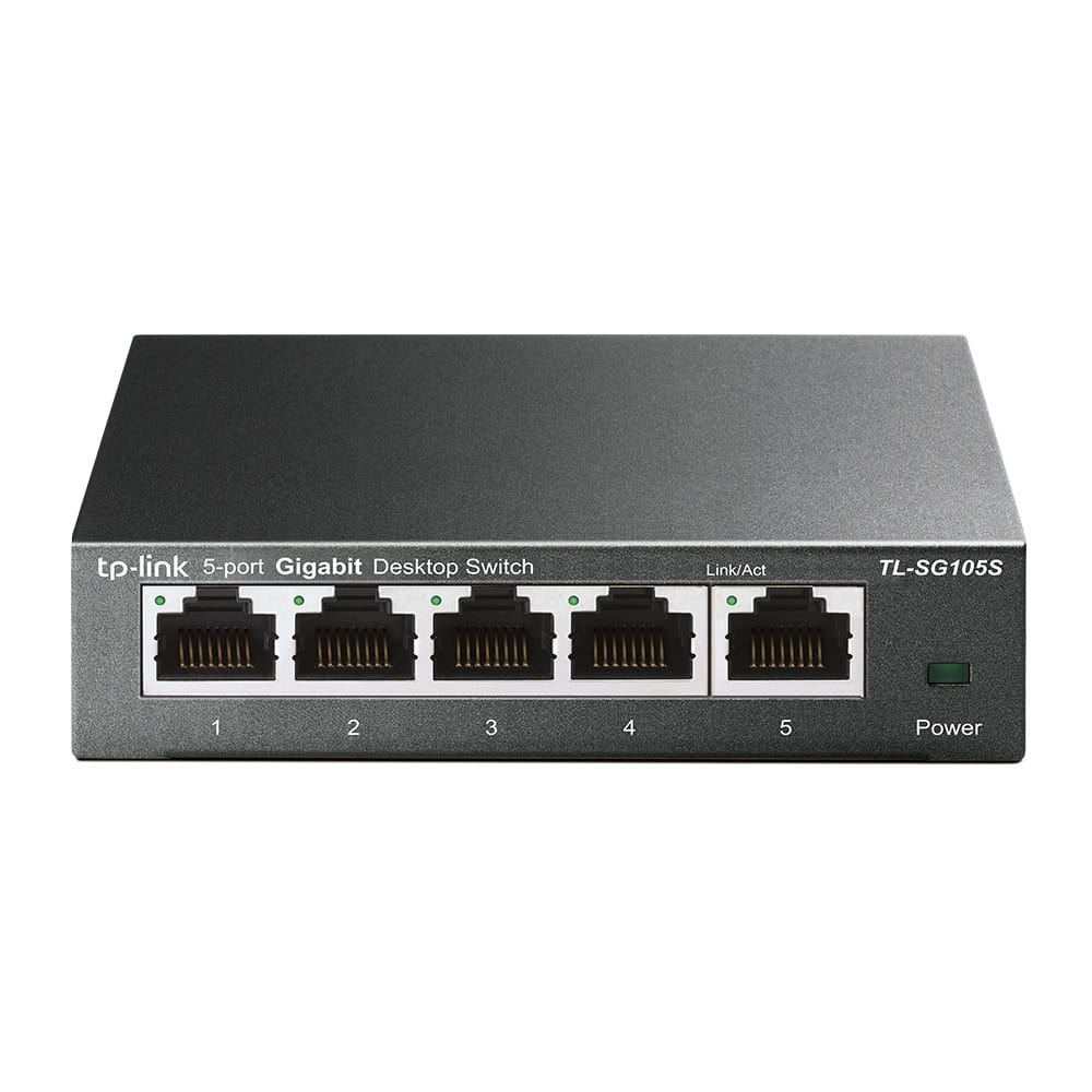 TP-Link TL-SG105S Unmanaged Gigabit Ethernet (10/100/1000) Zwart (TL-SG105S(UN)) thumbnail