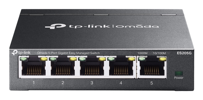 TP-Link Omada ES205G netwerk-switch Managed Gigabit Ethernet (10/100/1000) Zwart (ES205G(UN)) thumbnail