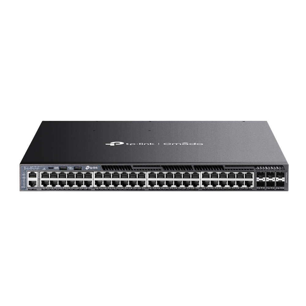TP-Link Omada SG6654XHP netwerk-switch Managed L3 Gigabit Ethernet (10/100/1000) Power over Ethernet (PoE) 1U Zwart (SG6654XHP(UN)) thumbnail TP-Link Omada SG6654XHP netwerk-switch Managed L3 Gigabit Ethernet (10/100/1000) Power over Ethernet (PoE) 1U Zwart (SG6654XHP(UN)) thumbnail