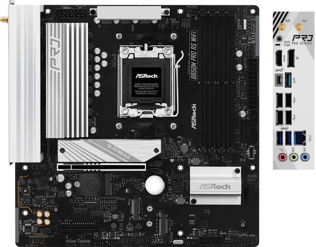 ASRock B850M Pro RS WiFi         AM5 m (90-MXBR7-A0UAYZ) thumbnail