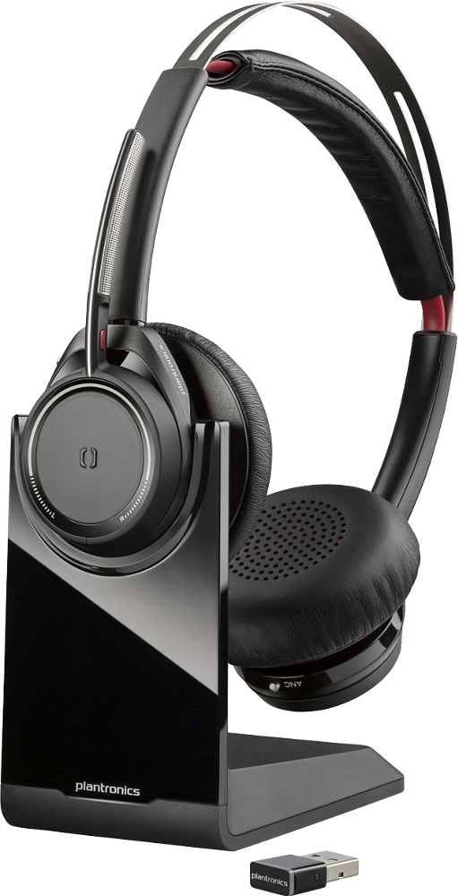 POLY Voyager Focus UC Headset Draadloos Hoofdband Kantoor/callcenter Bluetooth Zwart (202652-02) thumbnail