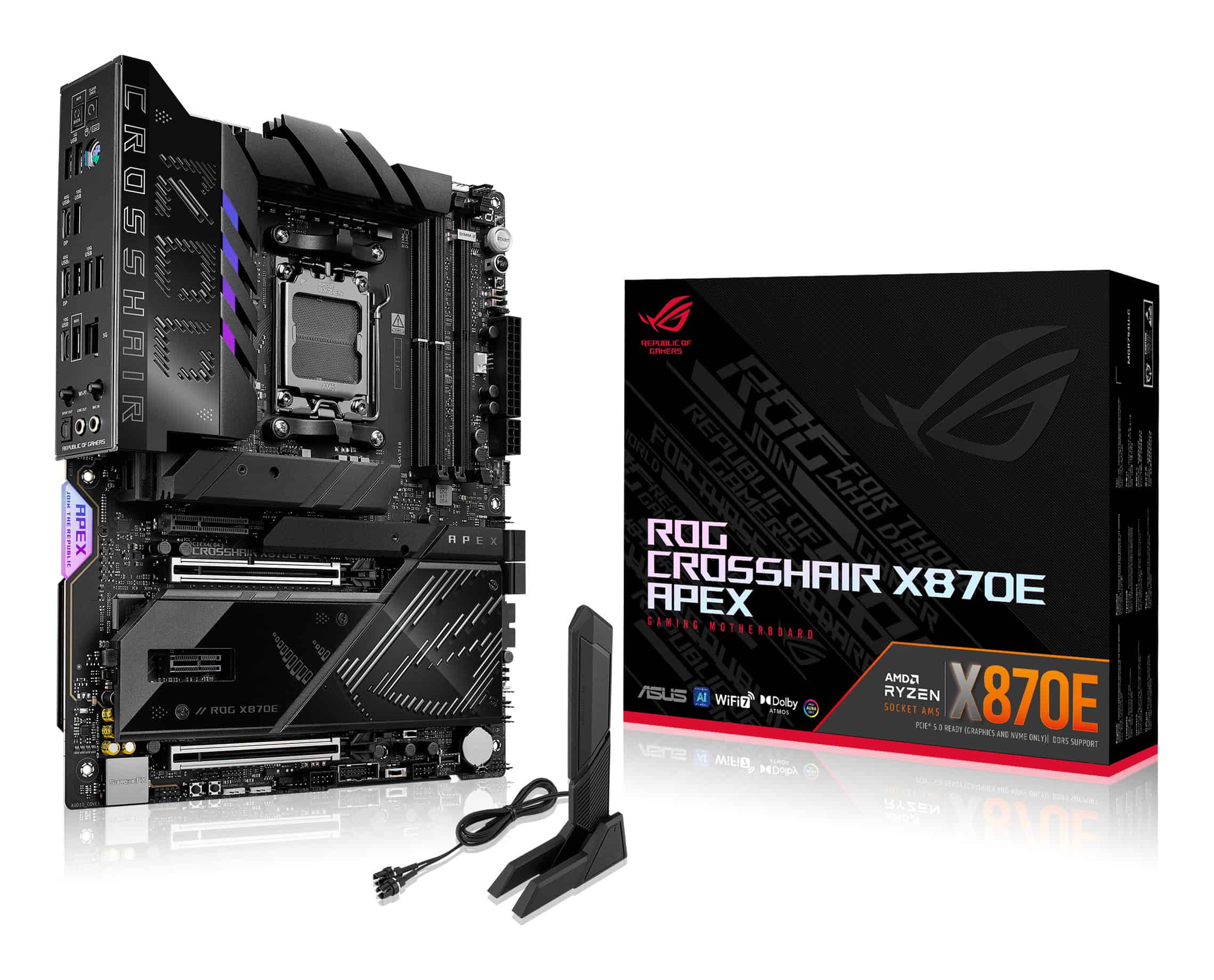 ASUS ROG CROSSHAIR X870E APEX AMD X870E Socket AM5 ATX (90MB1KR0-M0EAY0) thumbnail