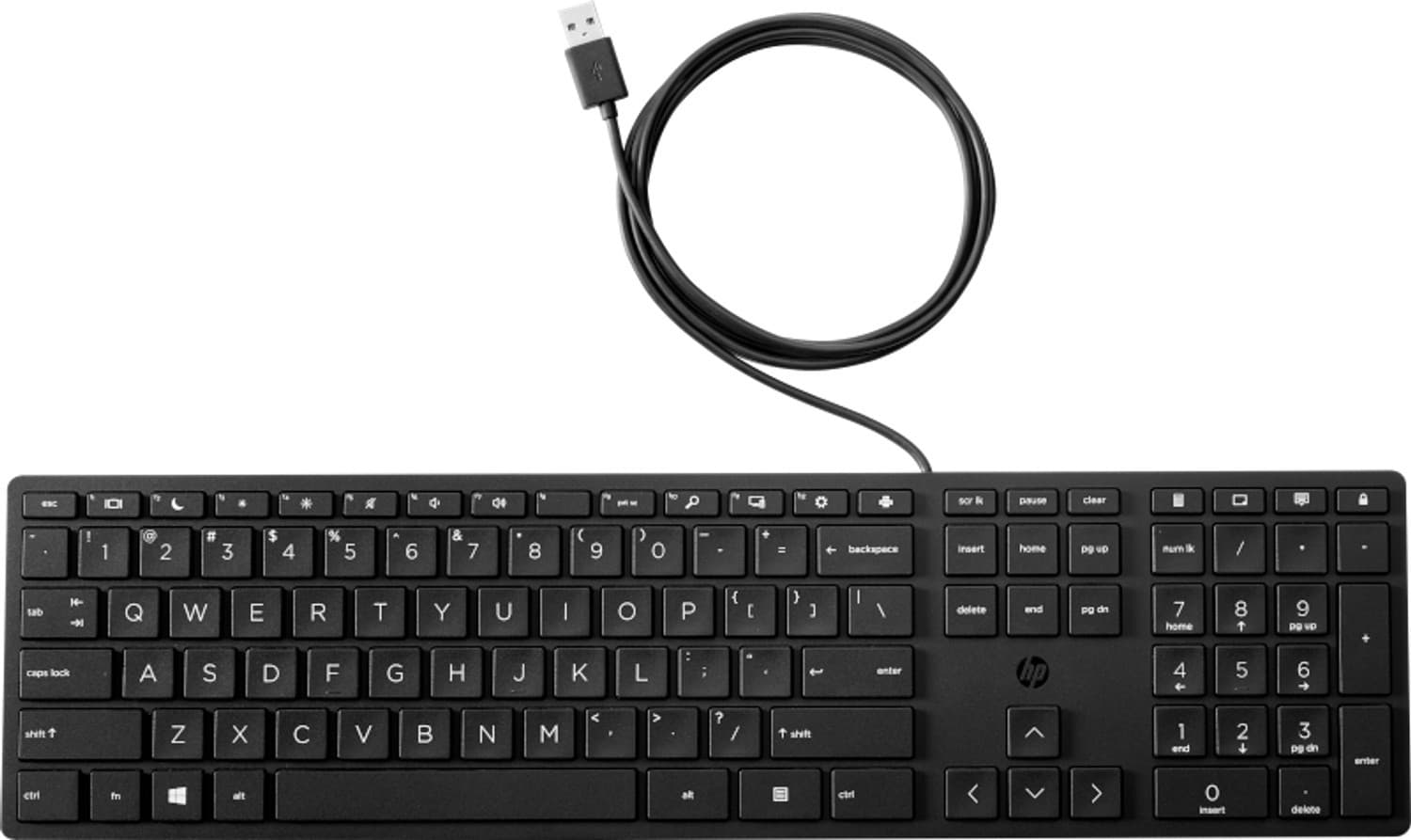HP 320K G2 USB Wired Keyboard (Bulk Qty.12) (9SR37A9#ABB) thumbnail