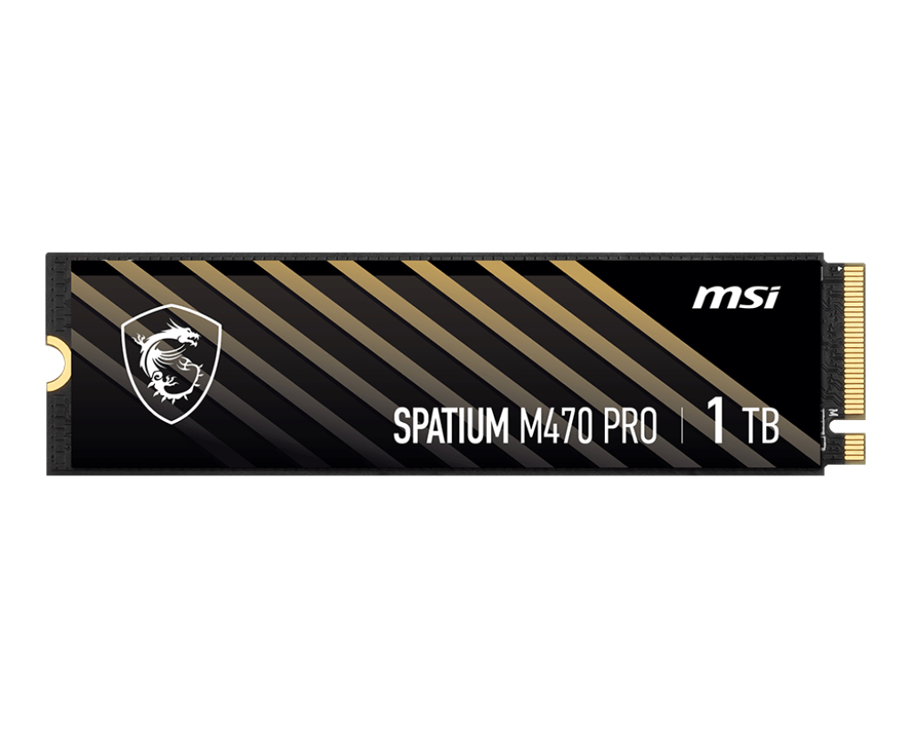 MSI Spatium M470 PRO PCIe 4.0 NVMe M.2 1TB internal solid state drive PCI Express 4.0 3D NAND (S78-440L0J0-P83) thumbnail