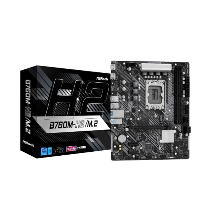 ASRock N--ASROCK B760M-H2/M.2 LGA1700 2xHDMI (B760M-H2/M.2) thumbnail