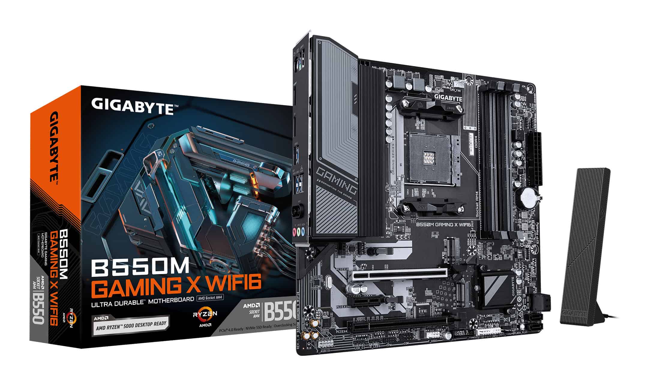 GIGABYTE B550M GAMING X WIFI6 moederbord AMD B550 Socket AM4 micro ATX (B550M GAMING X WIFI6) thumbnail