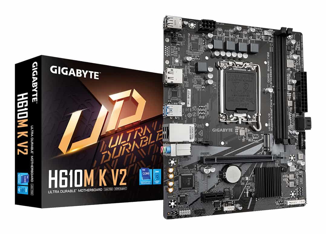 GIGABYTE H610M K V2 moederbord Intel H610 LGA 1700 micro ATX (H610M K V2) thumbnail