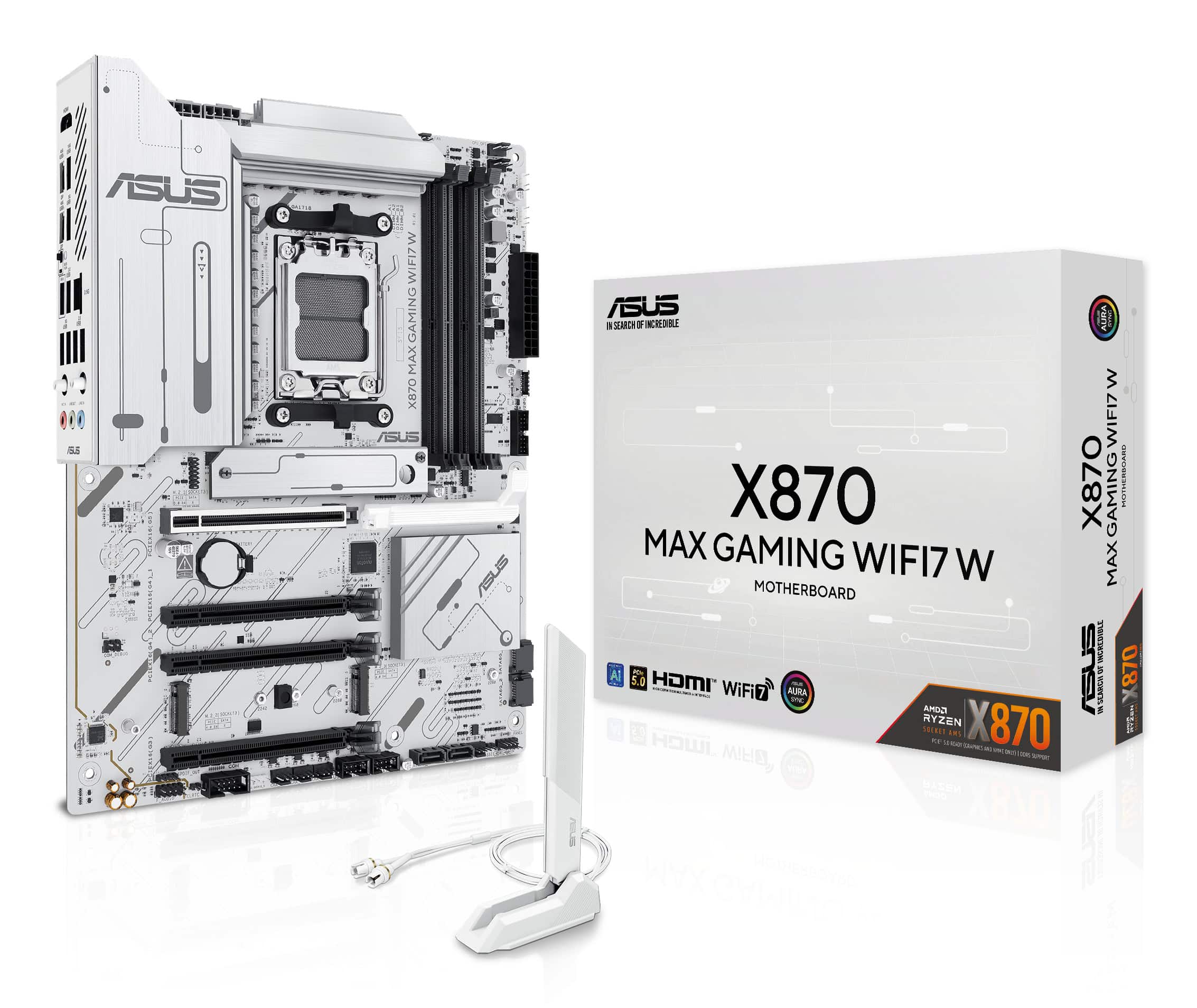 ASUS X870 MAX GAMING WIFI7 W AMD X870 Socket AM5 ATX (90MB1LZ0-M0EAY0) thumbnail