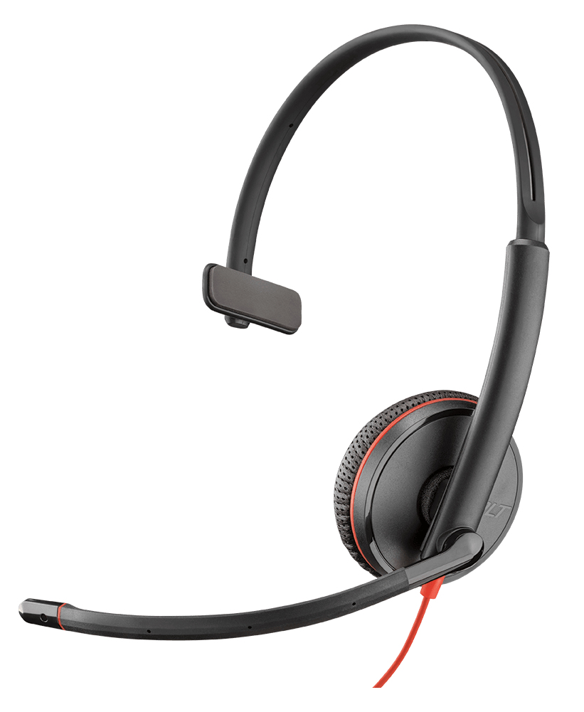POLY Blackwire 3215 Headset Bedraad Hoofdband Oproepen/muziek USB Type-C Zwart (209750-22) thumbnail