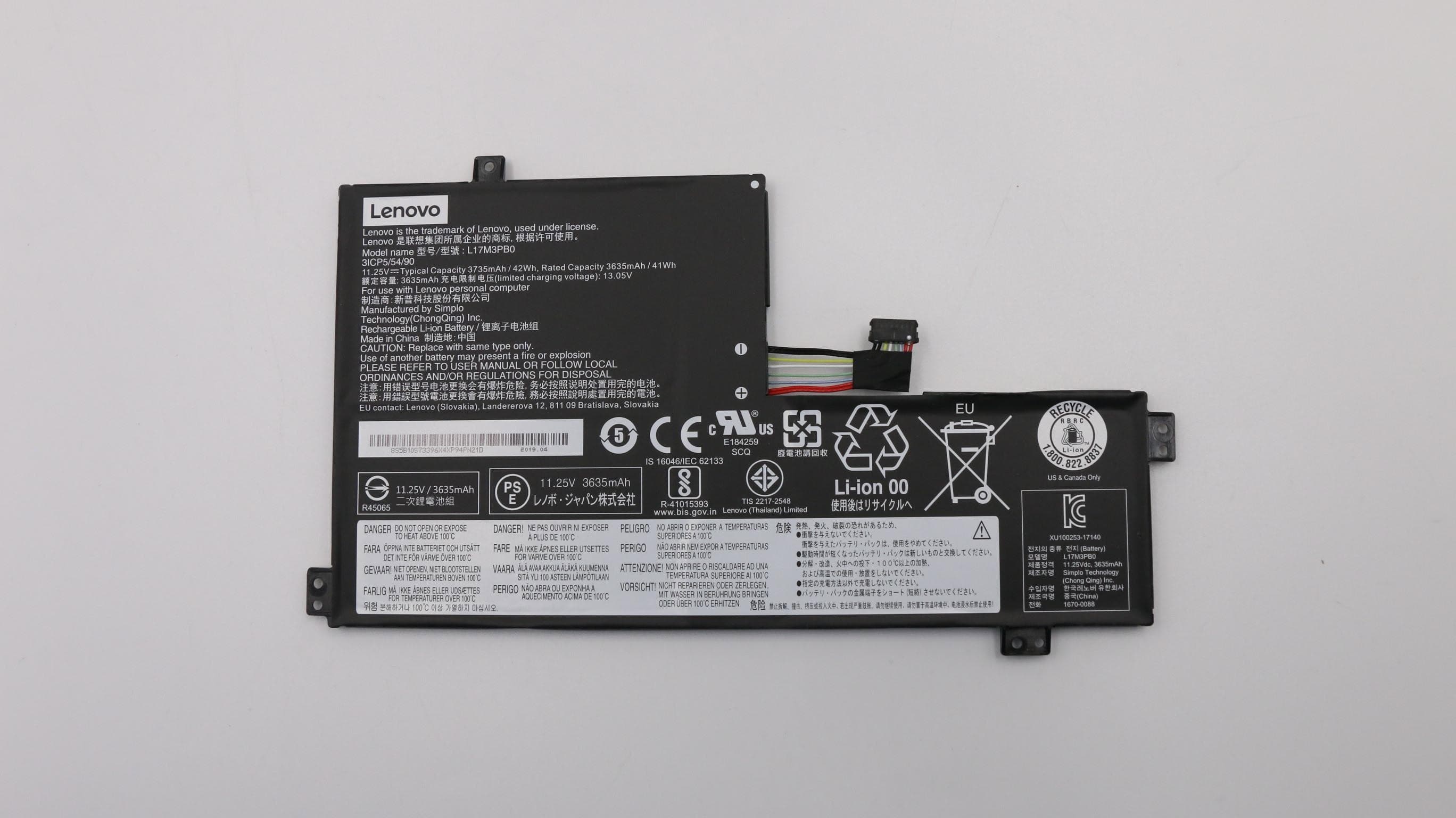 Lenovo 5B10S73396 laptop reserve-onderdeel Batterij/Accu (5B10S73396) thumbnail
