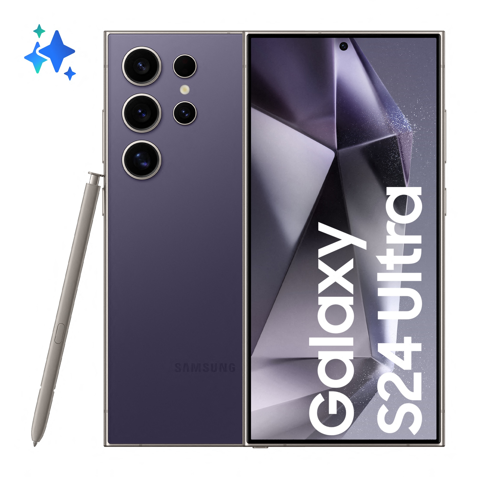 Samsung Galaxy S24 Ultra 17,3 cm (6.8) Dual SIM 5G USB Type-C 12 GB 256 GB 5000 mAh Titanium, Violet (SM-S928BZVGEUE) thumbnail Samsung Galaxy S24 Ultra 17,3 cm (6.8) Dual SIM 5G USB Type-C 12 GB 256 GB 5000 mAh Titanium, Violet (SM-S928BZVGEUE) thumbnail