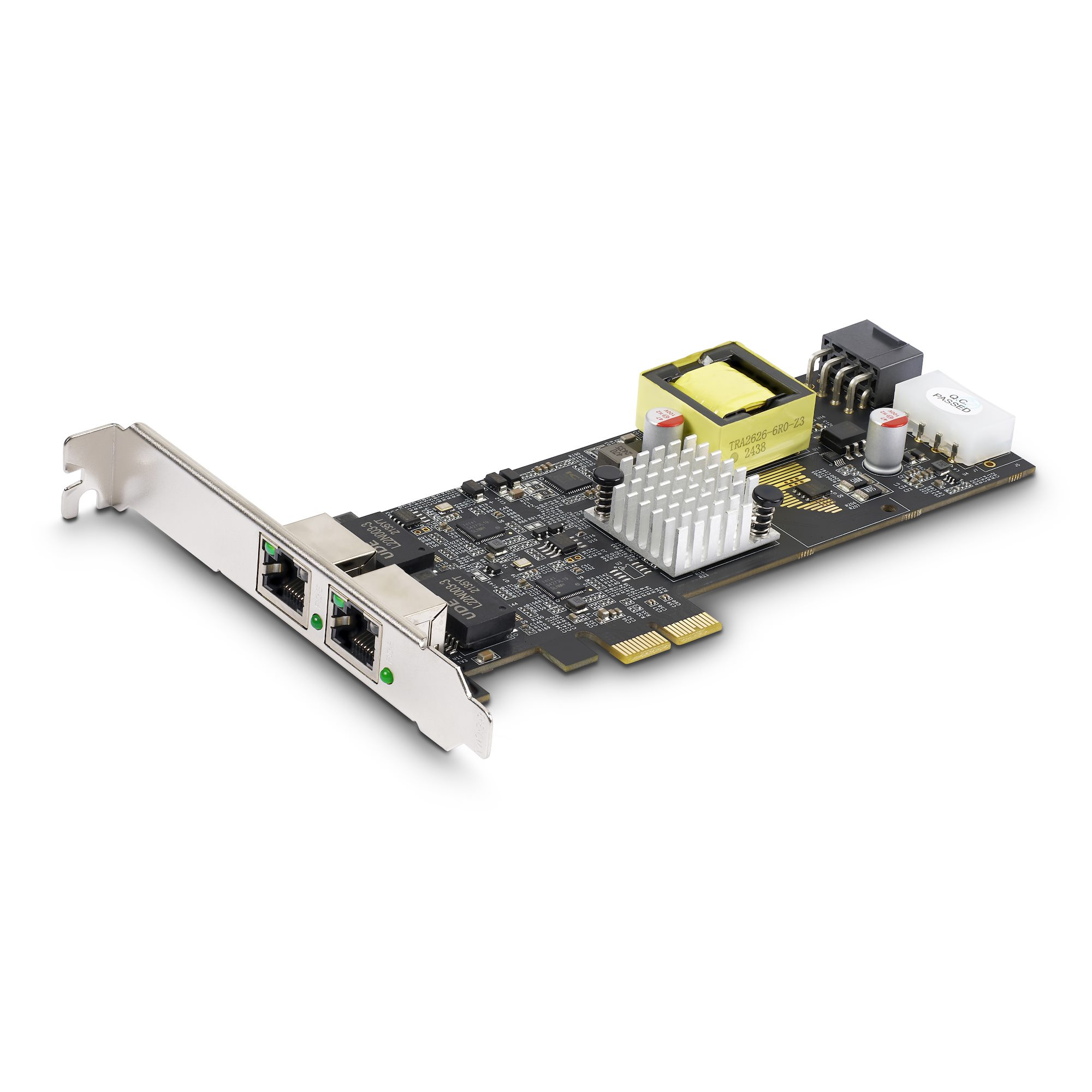 StarTech.com 2-Port 2.5Gbps NBASE-T PoE Netwerkkaart, Dual Intel I225-V, 802.3af/at PoE+ Multi-Gigabit NIC, PCI Express Server LAN Kaart, LP4/8-Pin PCIe-Powered (PR22GIP-NETWORK-CARD) thumbnail