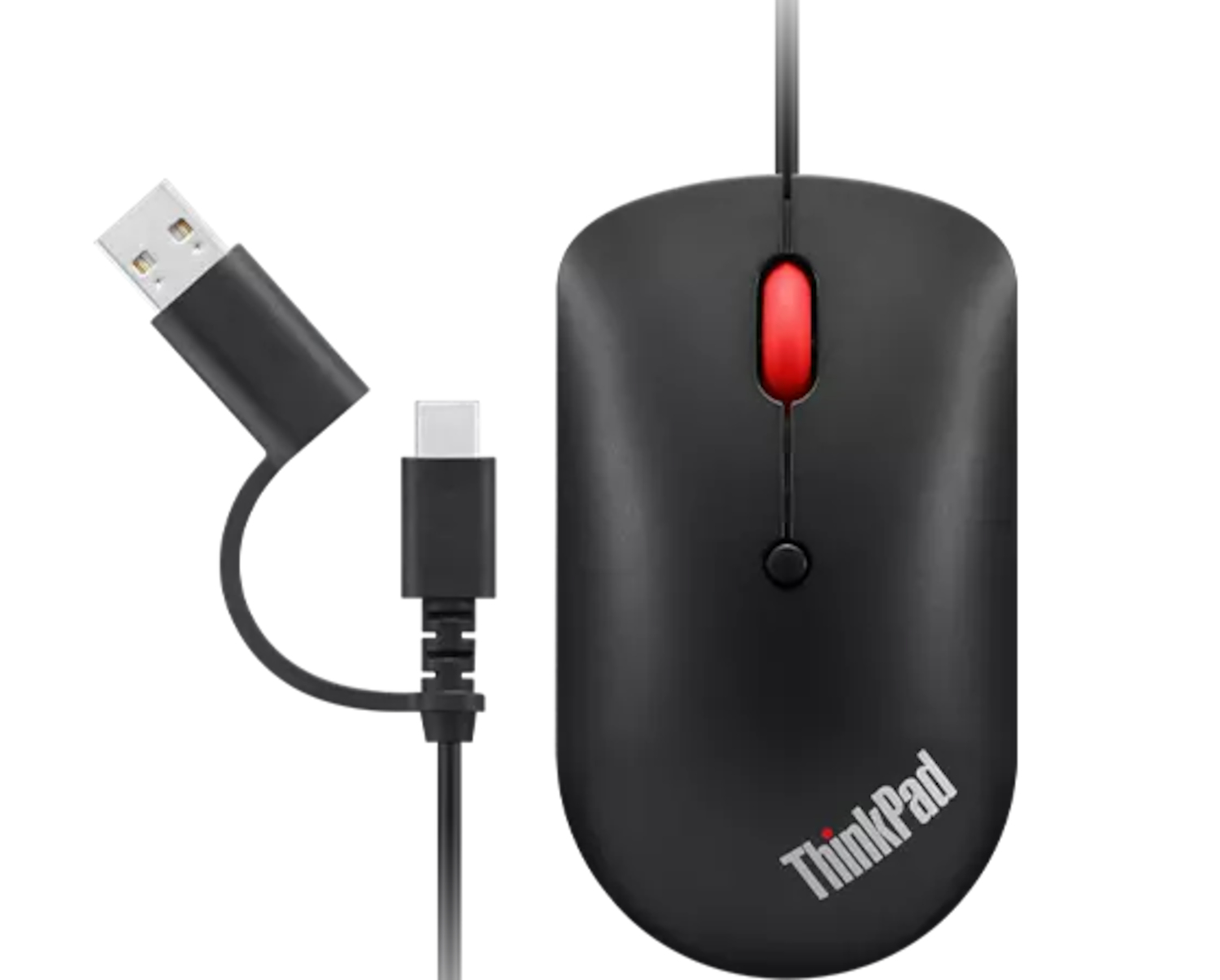 Lenovo 4Y51D20850 muis Kantoor Ambidextrous USB Type-C Optisch 2400 DPI (4Y51D20850) thumbnail