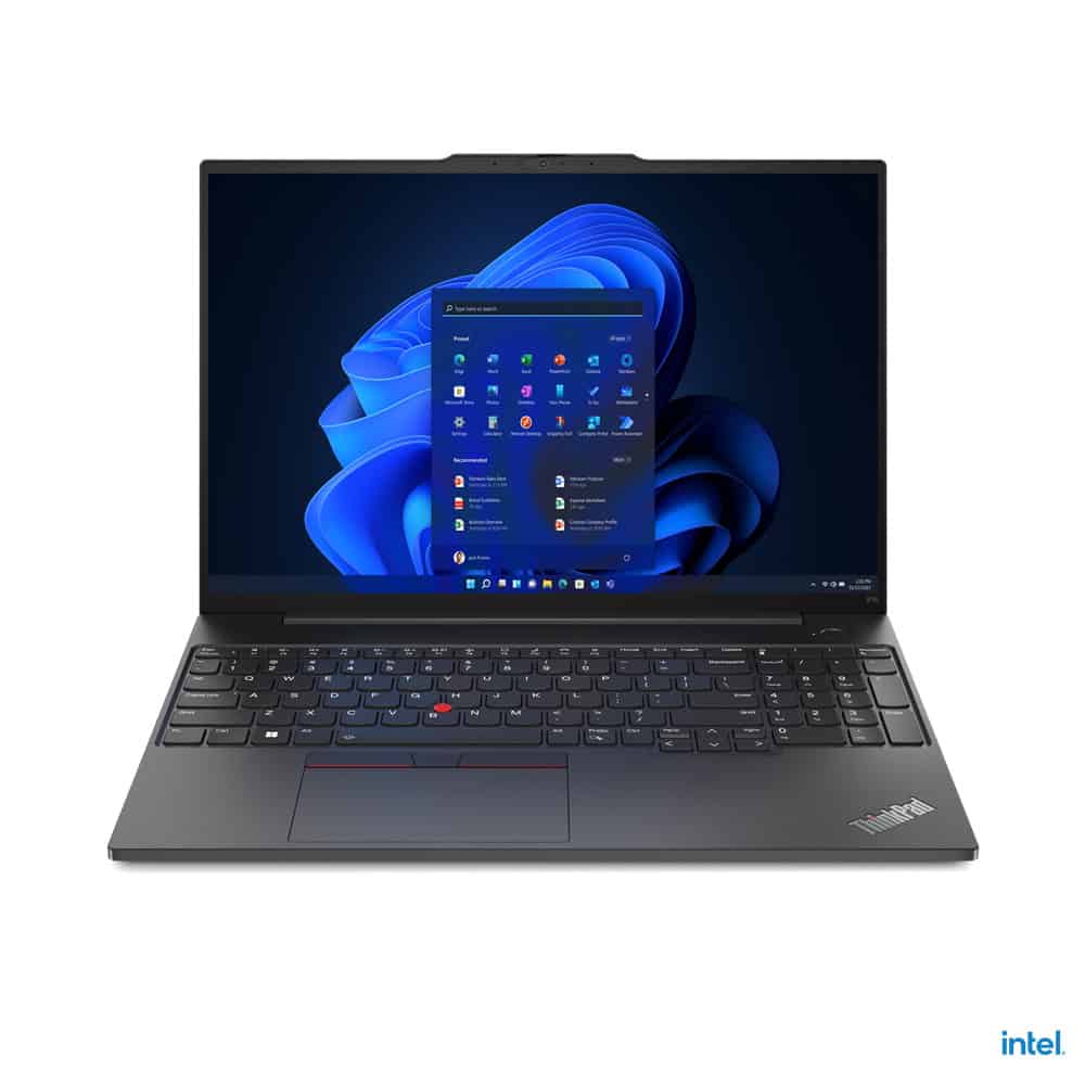 Lenovo ThinkPad E16 Gen 1 (Intel) Intel® Core™ i7 i7-1355U Laptop 40,6 cm (16") WUXGA 16 GB DDR4-SDRAM 512 GB SSD Wi-Fi 6 (802.11ax) Windows 11 Pro Duits Zwart (21JN004MGE) thumbnail