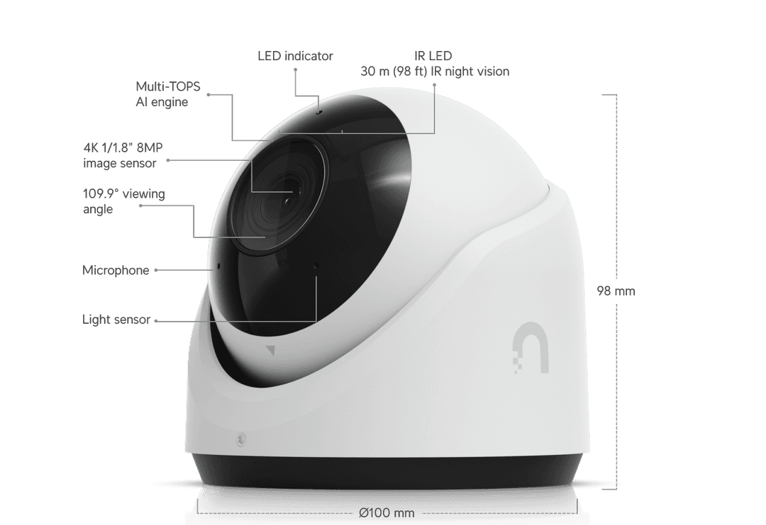 Ubiquiti UniFi Protect G6 Turret (White) (UVC-G6-TURRET-W) thumbnail