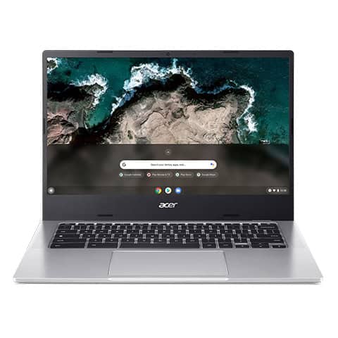 Acer Chromebook 514 CB514-2H-K8SN MediaTek MT8183 35,6 cm (14) Full HD 8 GB LPDDR4x-SDRAM 64 GB eMMC Wi-Fi 6 (802.11ax) ChromeOS Engels Zilver (NX.AS1EH.007) thumbnail Acer Chromebook 514 CB514-2H-K8SN MediaTek MT8183 35,6 cm (14) Full HD 8 GB LPDDR4x-SDRAM 64 GB eMMC Wi-Fi 6 (802.11ax) ChromeOS Engels Zilver (NX.AS1EH.007) thumbnail