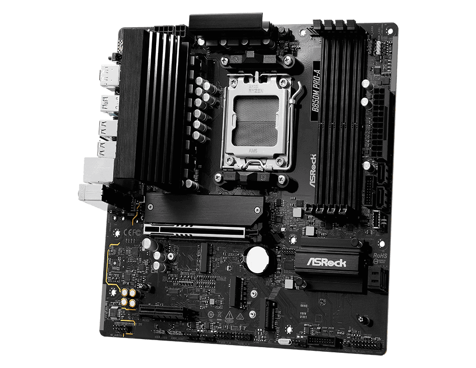 ASRock B850M Pro-A - bundkort - micro (90-MXBR80-A0UAYZ) thumbnail