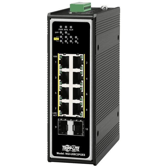 Eaton 8-Port Managed Industrial Gigabit Ethern (NGI-M08POE8-L2) thumbnail