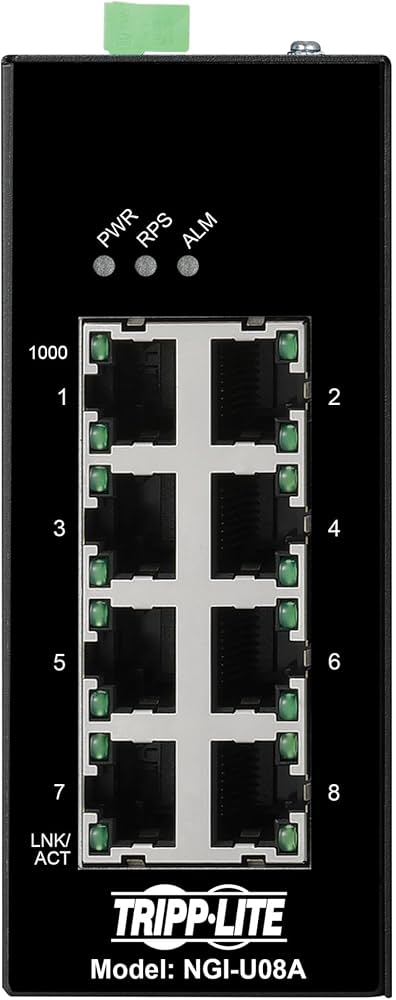 Eaton 8-Port Unmanaged Industrial Gigabit Ethe (NGI-U08A) thumbnail
