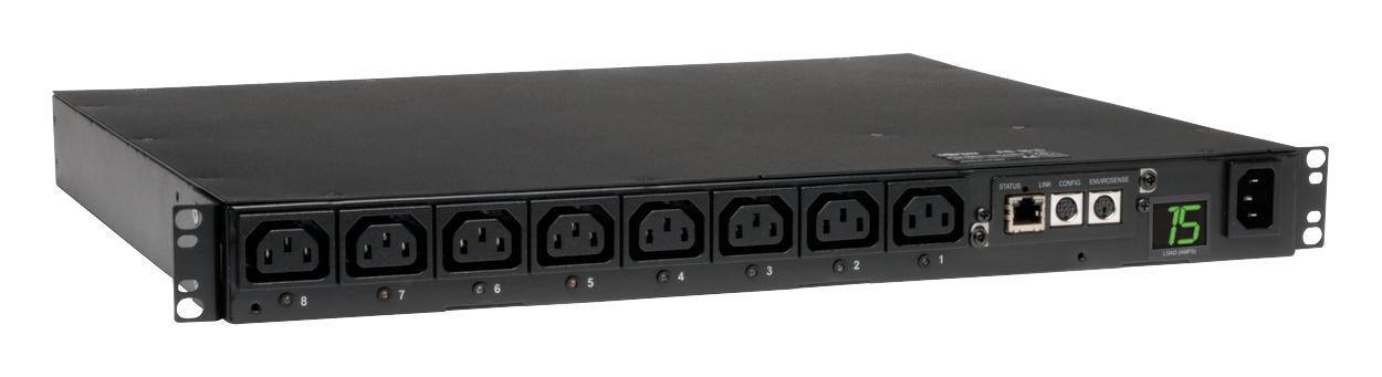 Eaton 2.5kW Single-Phase 208/230V Switched PDU - LX Platform 8 C13 Outlets C14 Input 2m Cord 1U Rack-Mount TAA (PDUMH15HVNET) thumbnail