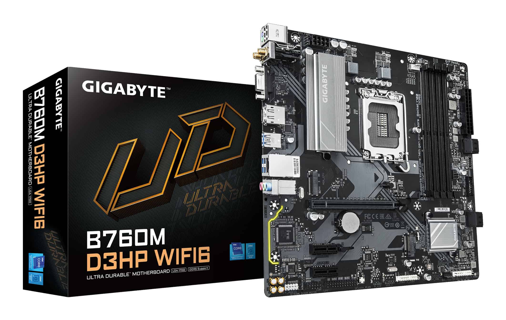 GIGABYTE B760M D3HP WIFI6 moederbord Intel B760 Express LGA 1700 micro ATX (B760M D3HP WIFI6) thumbnail