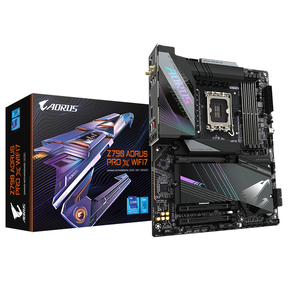 GIGABYTE Z790 AORUS PRO X WIFI7 moederbord Intel Z790 Express LGA 1700 ATX (Z790 AORUS PRO X WIFI7) thumbnail