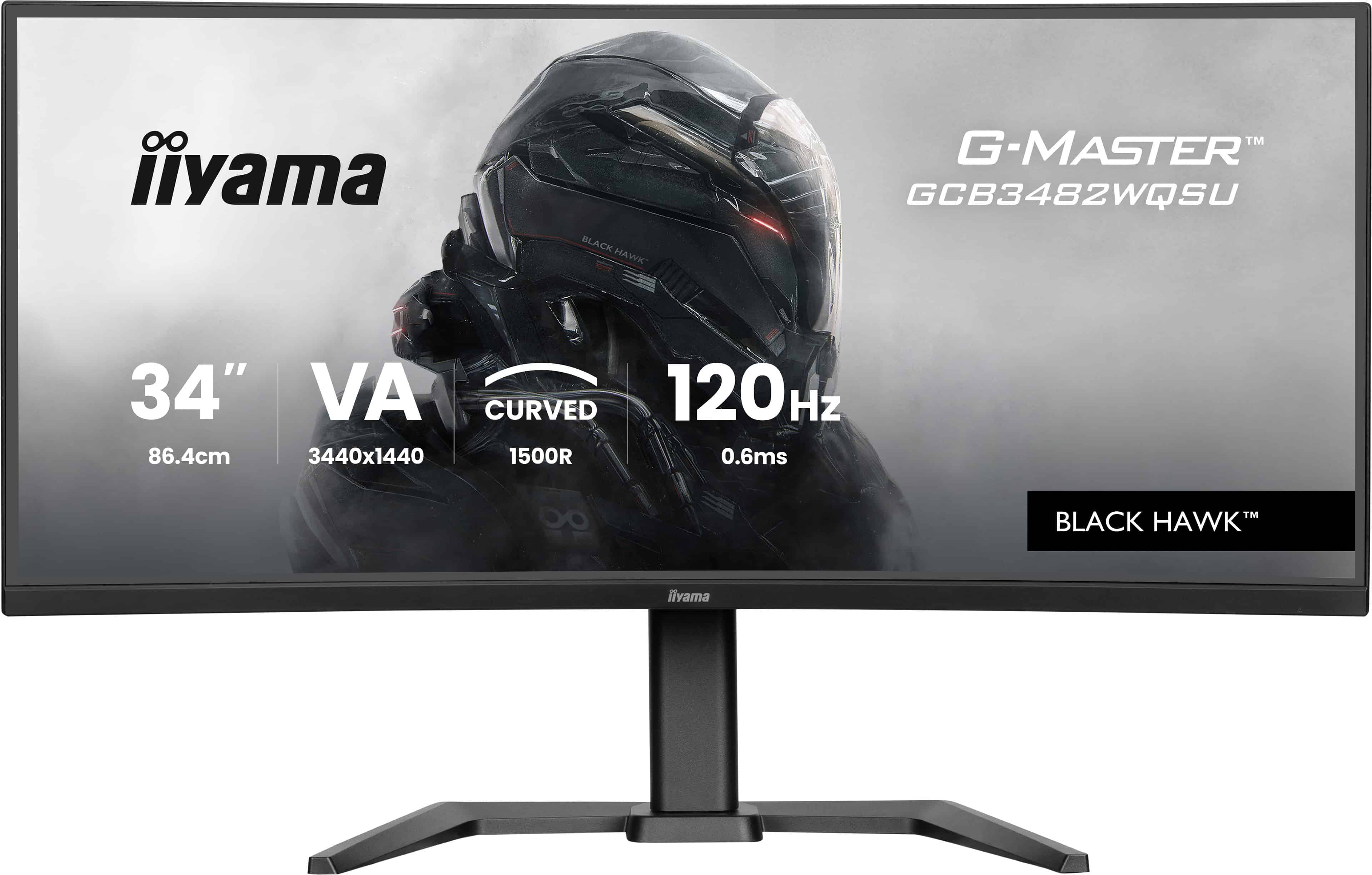 iiyama GCB3482WQSU-B1 computer monitor 86,4 cm (34) 1440 x 3440 Pixels UltraWide Quad HD LED Zwart (GCB3482WQSU-B1) thumbnail