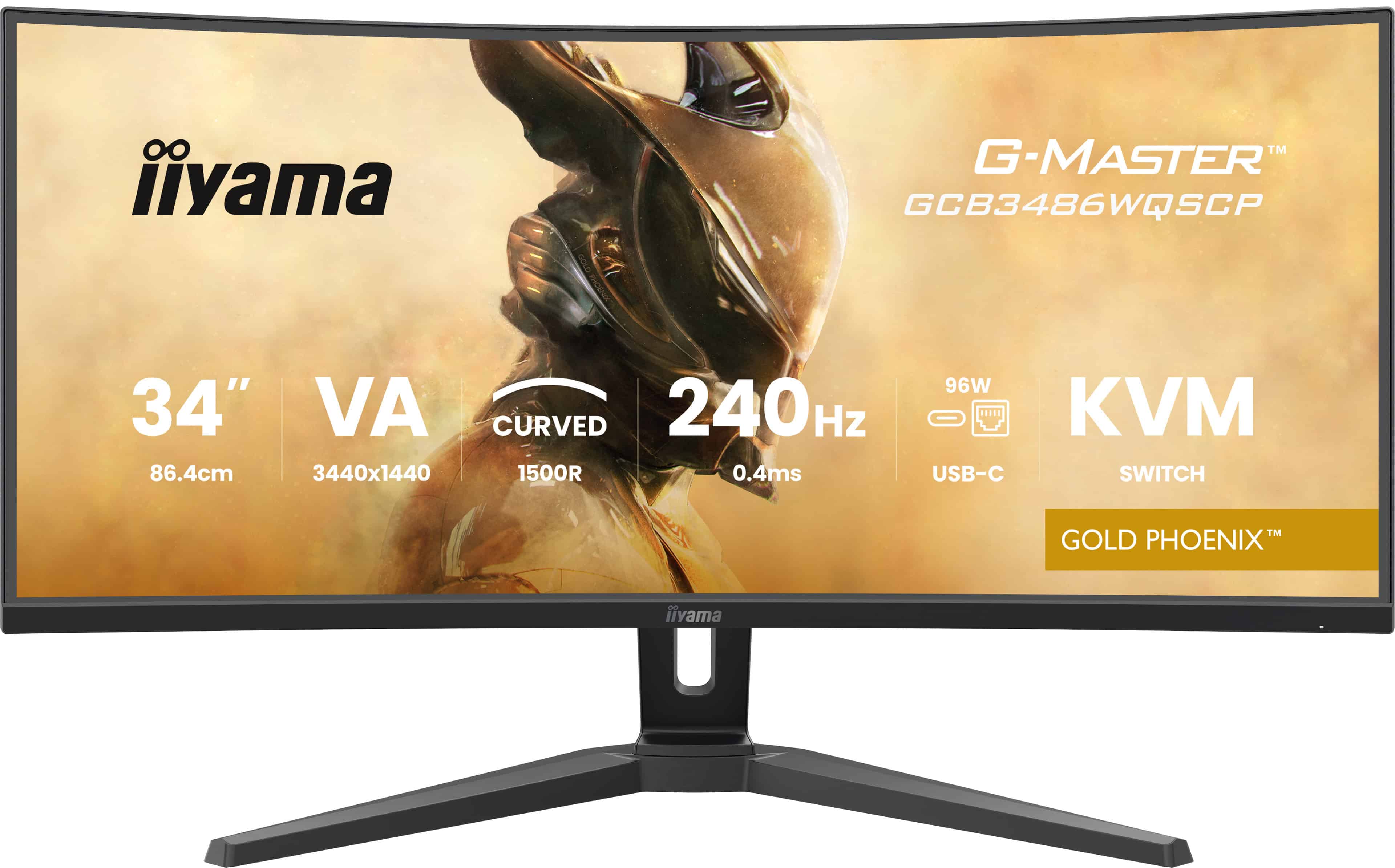 iiyama G-MASTER GCB3486WQSCP-B1 computer monitor 86,4 cm (34) 1440 x 3440 Pixels 4K Ultra HD Zwart (GCB3486WQSCP-B1) thumbnail