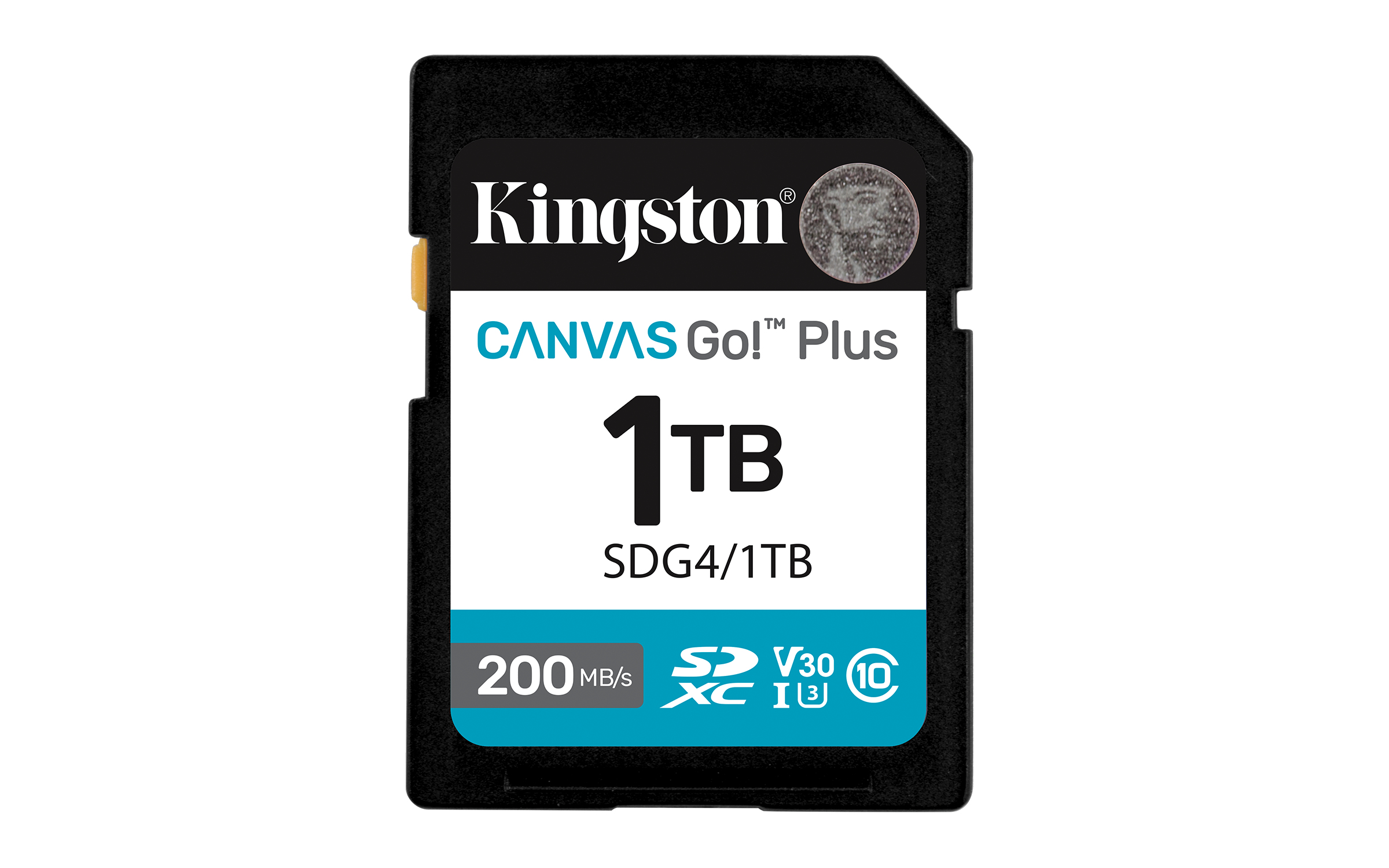 Kingston Technology 1TB SDXC Canvas Go Plus Gen4 200MB/s C10 UHS-I U3 V30 (SDG4/1TB) thumbnail