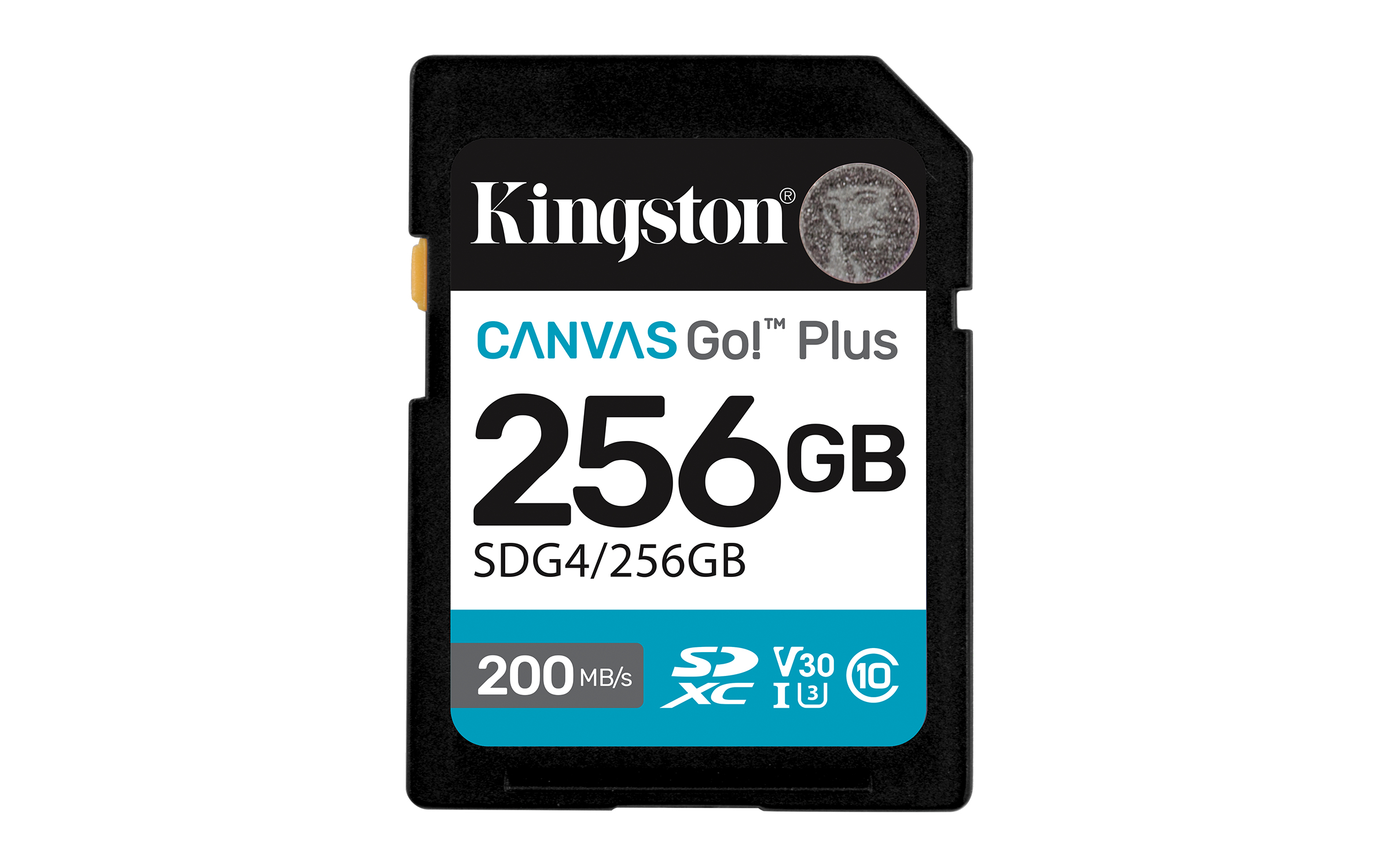 Kingston Technology 256GB SDXC Canvas Go Plus Gen4 200MB/s C10 UHS-I U3 V30 (SDG4/256GB) thumbnail