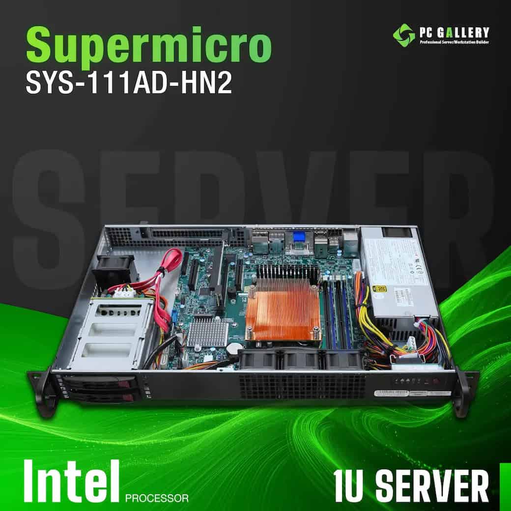 Super Micro Supermicro Alder Lake-S Compact 1U, CSE-510FT-203B + X13AZ-F (SYS-111AD-HN2) thumbnail