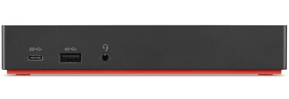 Lenovo 40AS0090DK laptop dock & poortreplicator Bedraad USB 3.2 Gen 1 (3.1 Gen 1) Type-C Zwart (40AS0090DK) thumbnail